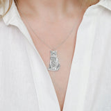 Custom Pet Photo Necklace Stainless Steel Pendant Boyfriend Gift