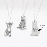 Custom Pet Photo Necklace Stainless Steel Pendant Boyfriend Gift