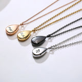 Personalized Teardrop Pet Name Urn Necklace Cremation Jewelry Necklace