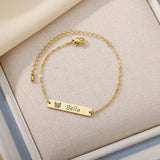 Personalized Pet Photo Name Bracelet Stainless Steel Jewelry