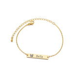 Personalized Pet Photo Name Bracelet Stainless Steel Jewelry