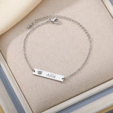 Personalized Pet Photo Name Bracelet Stainless Steel Jewelry