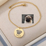 Personalized Cat Portrait Bracelet Stainless Steel