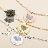 Personalized Cat Portrait Bracelet Stainless Steel