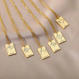Personalized Pet Dog Name Necklace Stainless Steel Pendant
