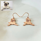 Custom Pet Photo Earrings - Personalized Pet Portrait Gift
