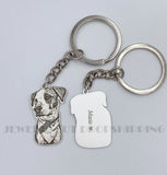 Personalized Pet Keychain with Photo Engraving