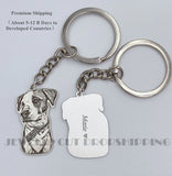 Personalized Pet Keychain with Photo Engraving