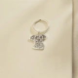Custom Pet Portrait Keychain, Engraved Photo, Pet Loss Memorial Gift