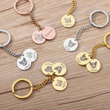 Personalized Pet Name Photo Keychain for Women