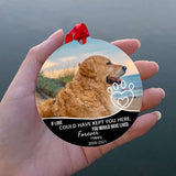 Personalized Pet Photo Dog Memory Christmas Ornaments