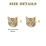 Pet Photo Earrings Stainless Steel Personalized Animal Picture Stud Earring