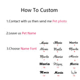 Personalized Pet Photo Keychain with Name - Stainless Steel Memorial Gift