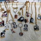 Personalized Pet Photo Name Necklace with Keychain