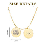 Personalized Pet Photo & Name Necklace - Stainless Steel BFF Jewelry