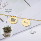 Personalized Pet Photo & Name Necklace - Stainless Steel BFF Jewelry