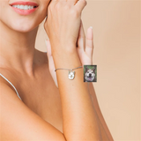 Personalized Pet Photo Bracelet - Engraved Stainless Steel Adjustable Bracelet