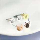 Pet Portrait Cufflinks Personalized Photos Cufflinks Stainless Steel Jewelry