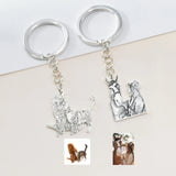 Custom Dog Keychain - Personalized Pet Portrait
