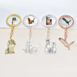 Custom Dog Keychain - Personalized Pet Portrait
