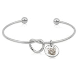 Custom Pet Portrait Knot Cuff Bracelet - Personalized Pet Lover Gift