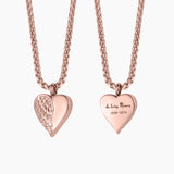 Pet Urn Necklace Heart Memorial Ashes Pendant Engraved Name Chocker