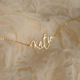 Personalized Name Necklace Stainless Steel Signature Name Jewelry Birthday Gift