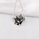 Personalized Pets Portrait Charm Bracelet Engraved Cat Dog Photo Pendant
