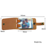 Personalized Gift-6 Picture Acrylic Photo Cards in PU Leather