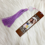 Personalized Photo Bookmark with Tassel Chinese Style Wooden Bookmarks
