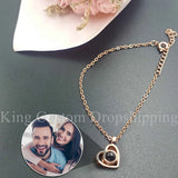 Custom Love Projection Photo Bracelet for Family & Birthdays