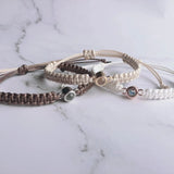 Photo Bracelet Projection Bracelet Personalized Braided Rope