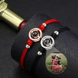 925 Silver Custom Photo Bracelet for Women Mom Lover