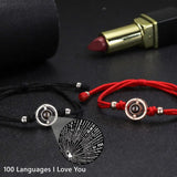925 Silver Custom Photo Bracelet for Women Mom Lover