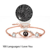 Personalized 925 Sterling Silver Photo Bracelet - Custom Jewelry Gift for Mom