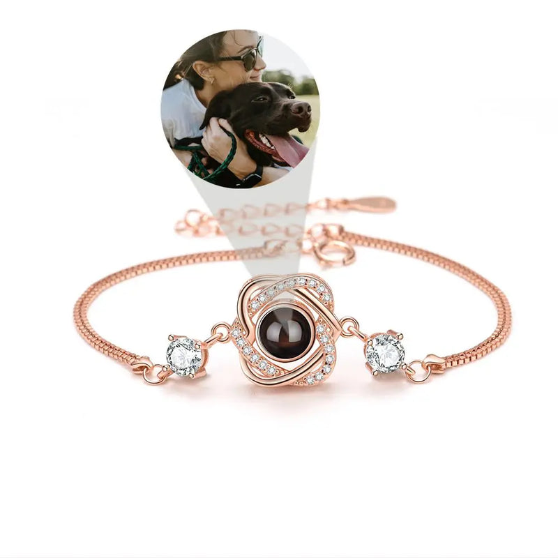 Custom Projection Photo Bracelet for Her