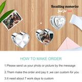 925 Silver Love Heart Puppy Beads for Bracelet