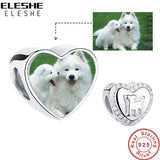 925 Silver Love Heart Puppy Beads for Bracelet