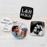 Photo Cufflinks Picture Cufflinks Mens Cufflinks Personalized Gift