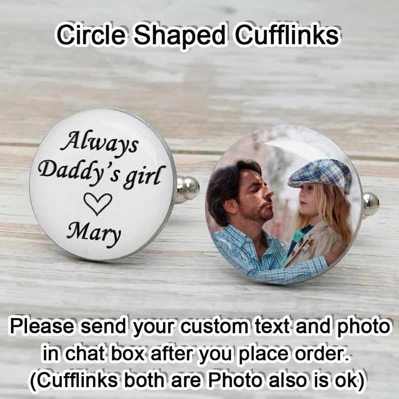 Photo Cufflinks Picture Cufflinks Mens Cufflinks Personalized Gift