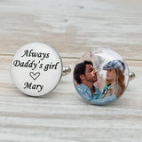 Photo Cufflinks Picture Cufflinks Mens Cufflinks Personalized Gift