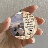 Custom Personalized Name Date Memorial Keychain Ornament
