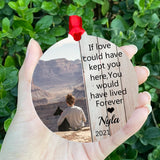 Custom Personalized Name Date Memorial Keychain Ornament