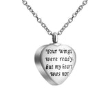 Heart Shaped Memorial Urns Necklace Cremation Pendant Jewelry