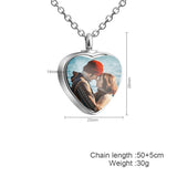 Heart Shaped Memorial Urns Necklace Cremation Pendant Jewelry