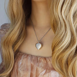 Heart Shaped Memorial Urns Necklace Cremation Pendant Jewelry