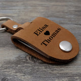 Personalized Leather Keychain with Picture