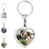 Photo Keychain Jewelry Personalized Key Chain Family Photo Keyring Souvenir Gift