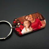 Personalized Picture Keychain for Dad Anniversary Gift