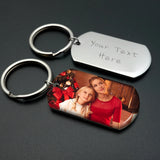 Personalized Picture Keychain for Dad Anniversary Gift